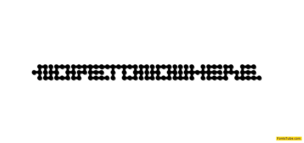 Node to Nowhere Font