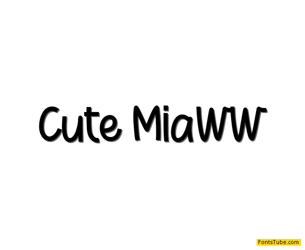 CUTE MIAWW Font