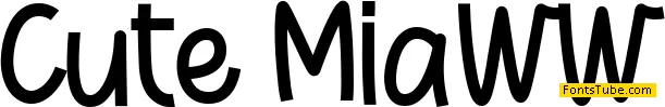 CUTE MIAWW Font