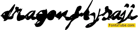 DRAGONFLY saji Font