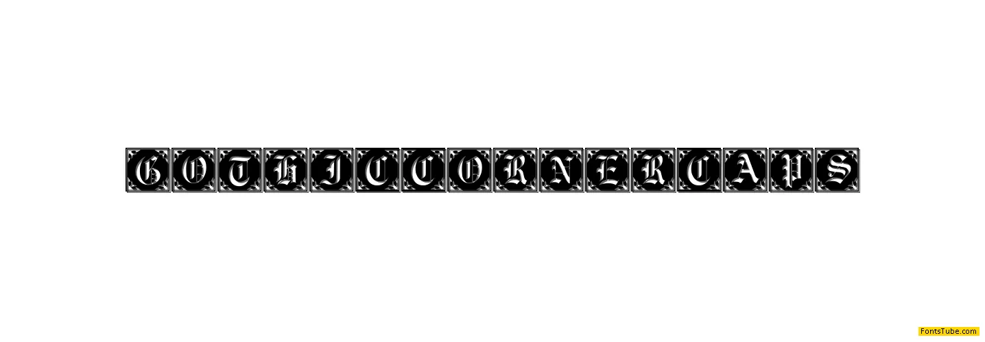 Gothic Corner Caps Font