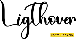 Lightover - Personal Use Font