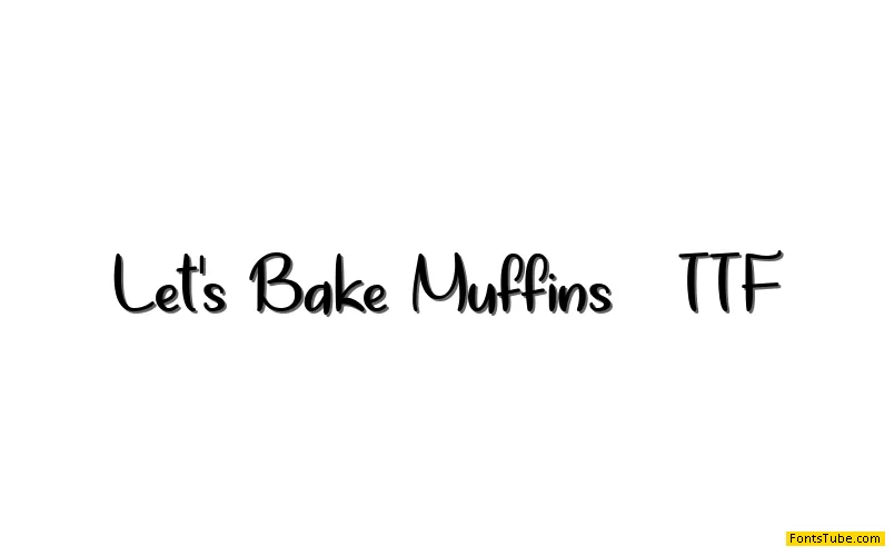 Lets Bake Muffins Font