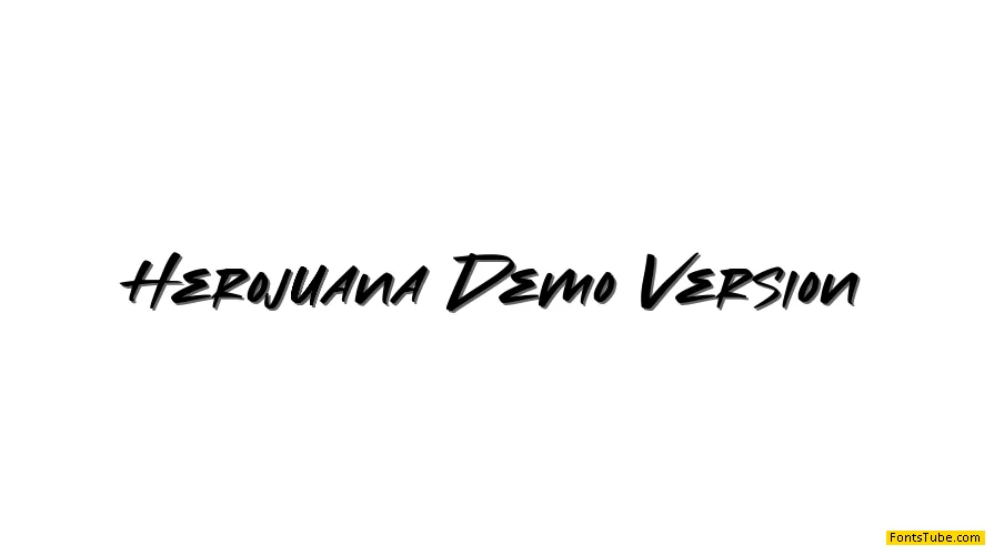 Herojuana Demo Version Font