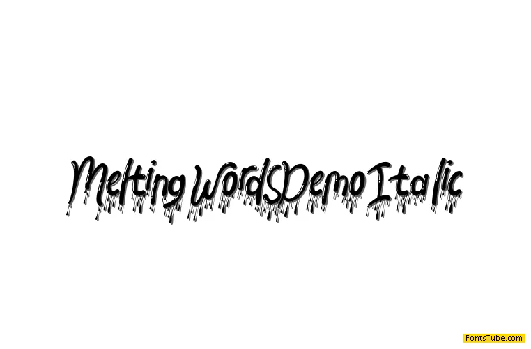 Melting Words Demo Font Family