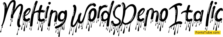 Melting Words Demo Font Family