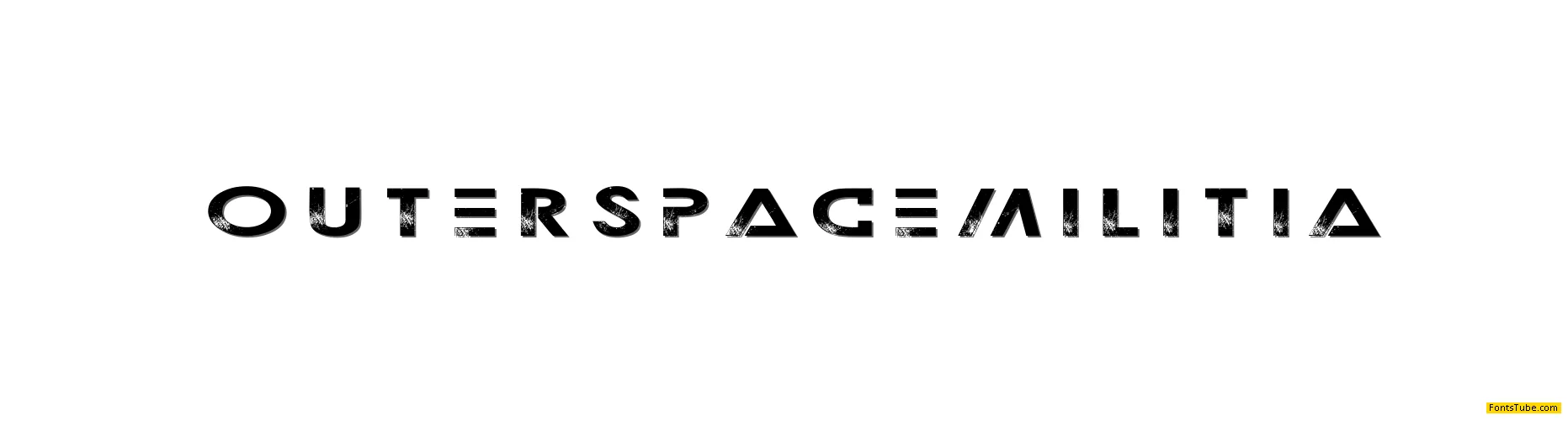 Outerspace Militia Font