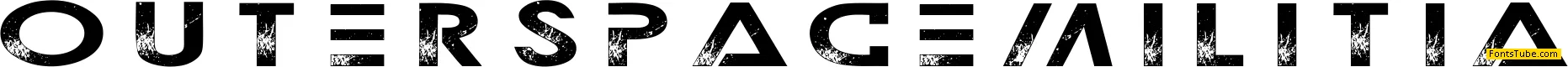 Outerspace Militia Font