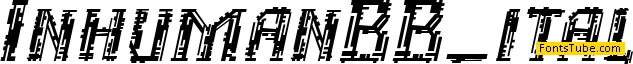 Inhuman BB Font Family