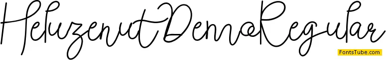 Heluzenut Demo Font