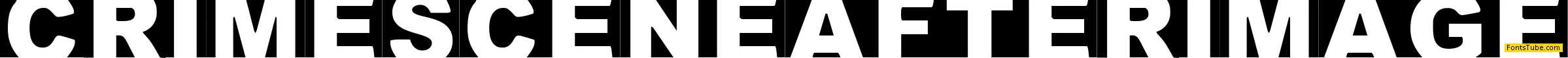 Crimescene Afterimage Font