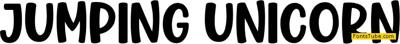 Jumping Unicorn Font