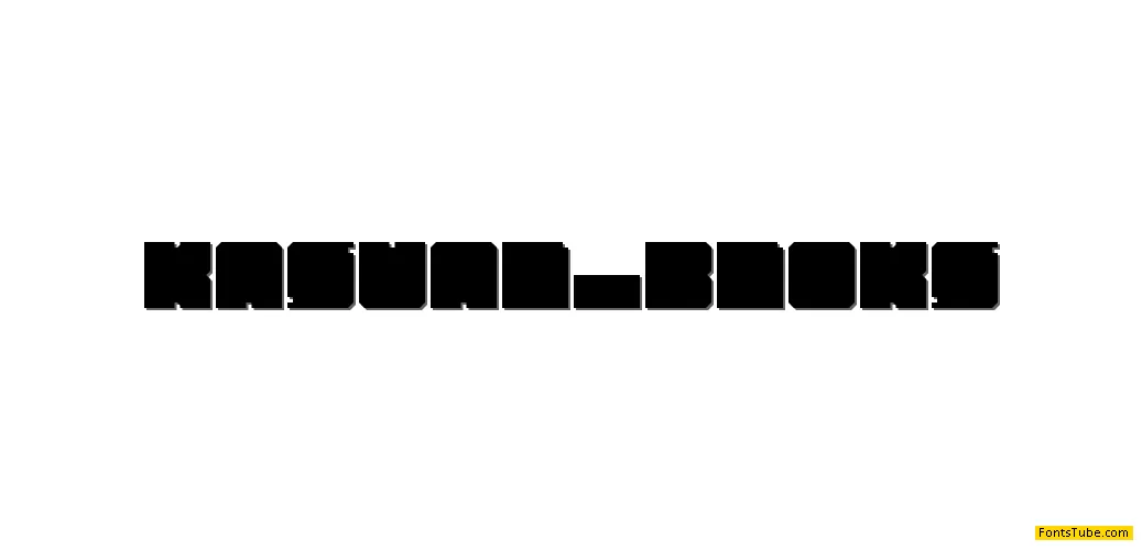 Kasual Bloks Font