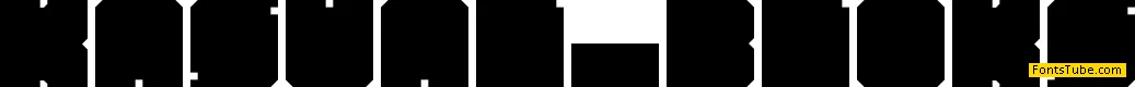 Kasual Bloks Font