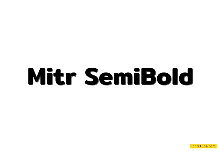 Mitr Font Family