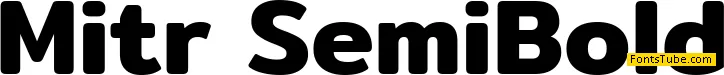 Mitr Font Family