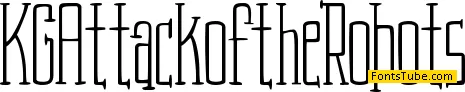 KG Attack of the Robots Font