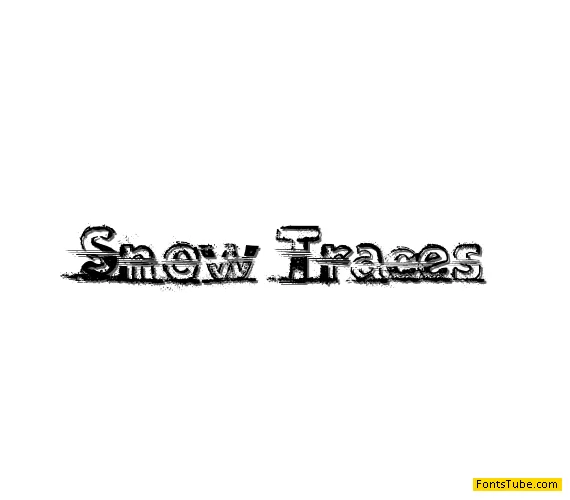 Snow Traces Font