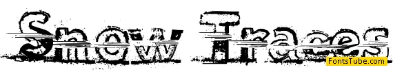 Snow Traces Font