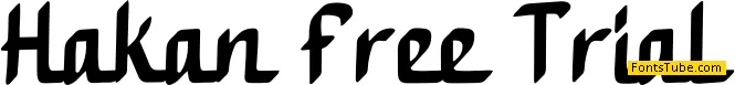 Hakan Free Trial Font