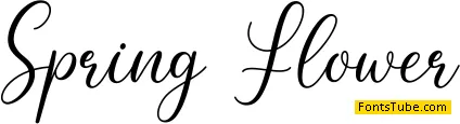 Spring Flower Font
