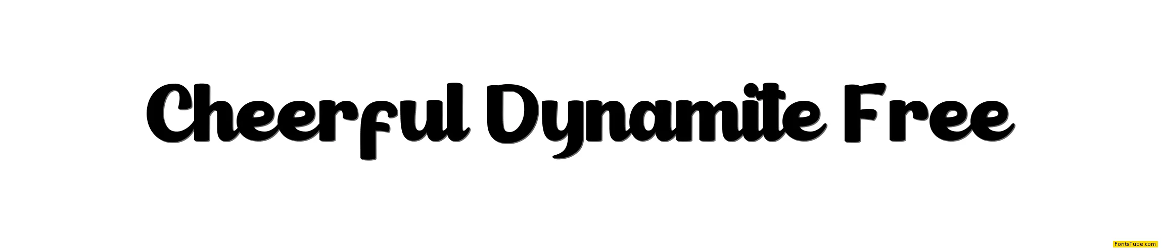 Cheerful Dynamite Personal Use Font Family