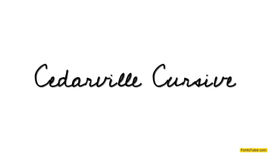 Cedarville Cursive Font