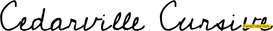 Cedarville Cursive Font