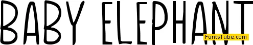 Baby Elephant Font