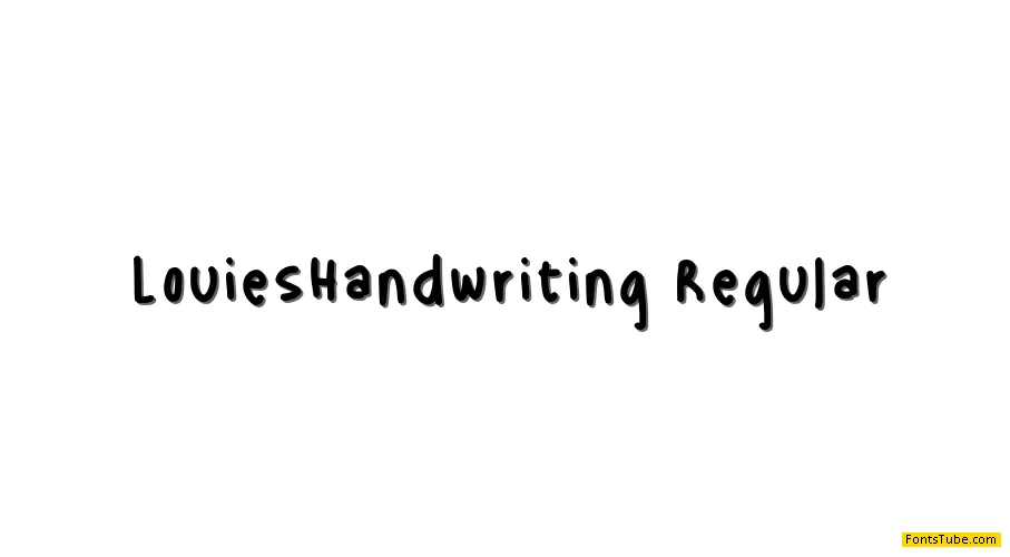Louies Handwriting