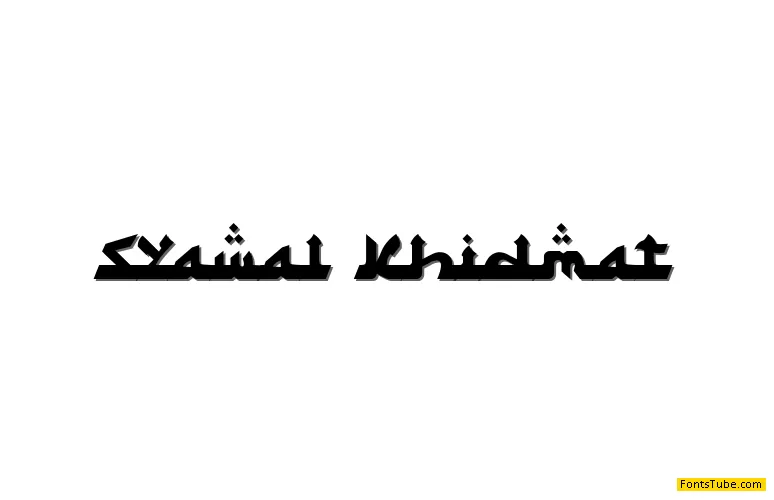 Syawal Khidmat Font