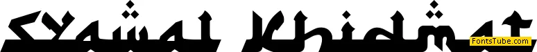 Syawal Khidmat Font