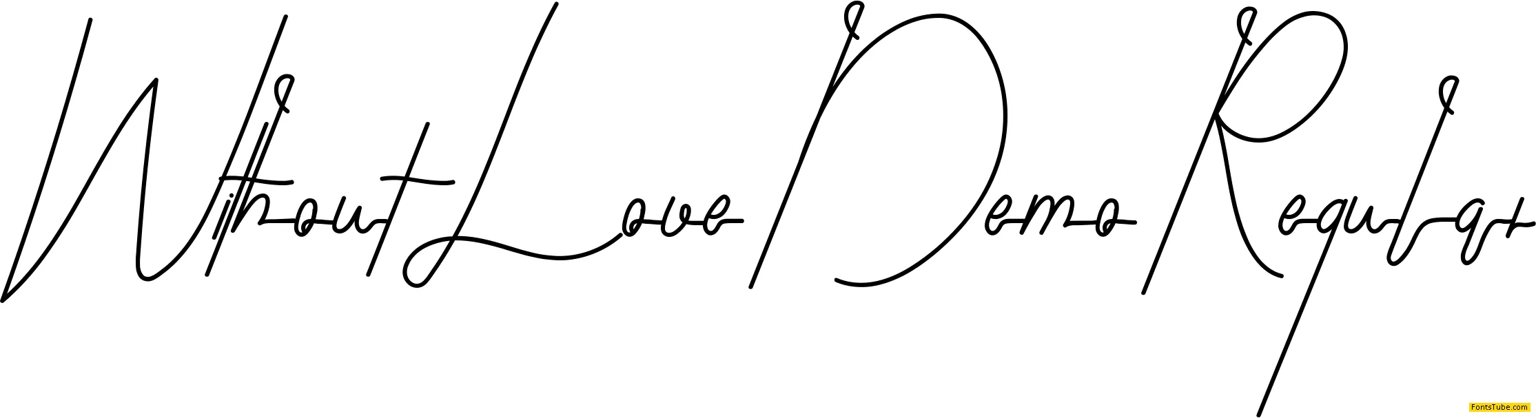 Without Love Demo Font