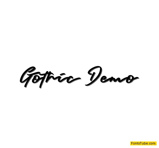 Gothic Demo Font