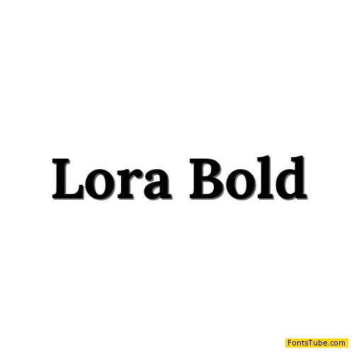 Lora Font Family