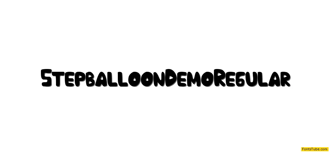 Stepballoon Demo Font