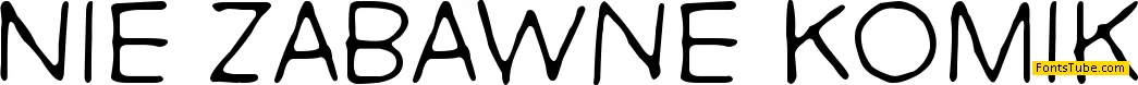 Nie Zabawne Komik Font