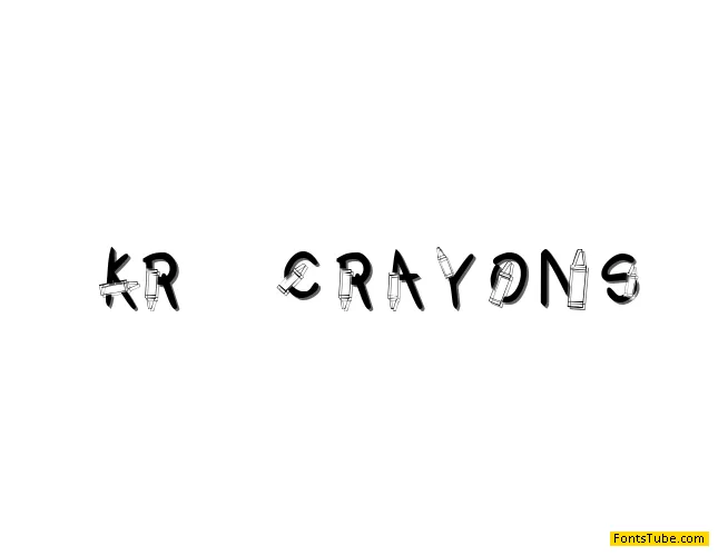 KR Crayons Font