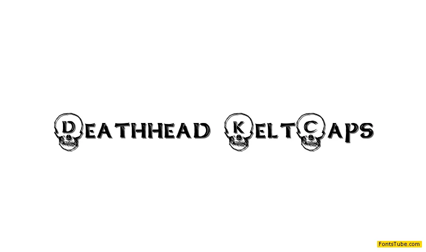 Deathhead KeltCaps Font