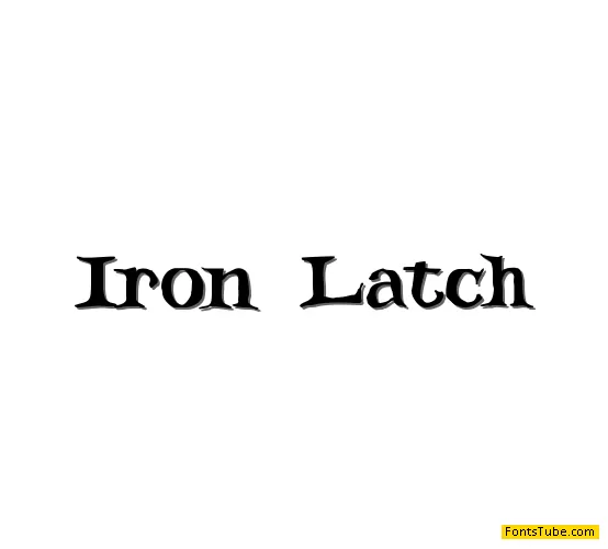 Iron Latch Font