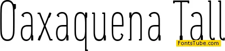 OaxaqueÃ±a Tall Font