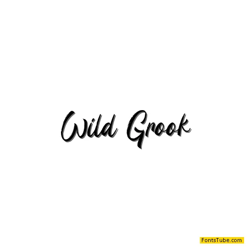 Wild Grook - Personal Use Font