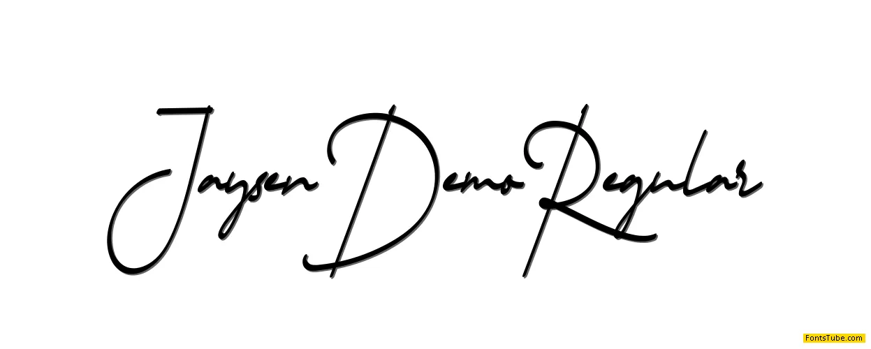 Jaysen Demo Font