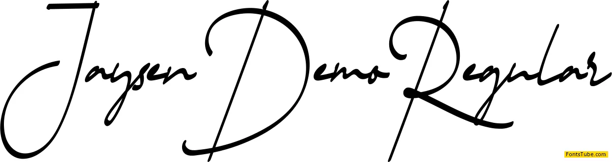 Jaysen Demo Font