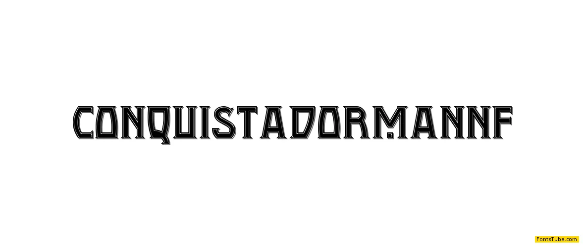 Conquistadorman NF Font