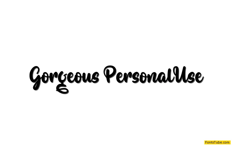 Gorgeous Font