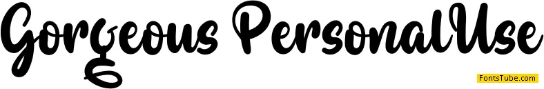 Gorgeous Font