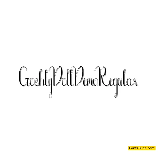 Goshty Doll Demo Font