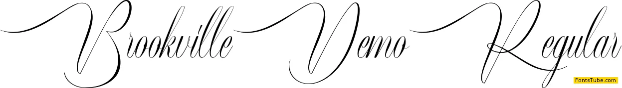 Brookville Demo Font