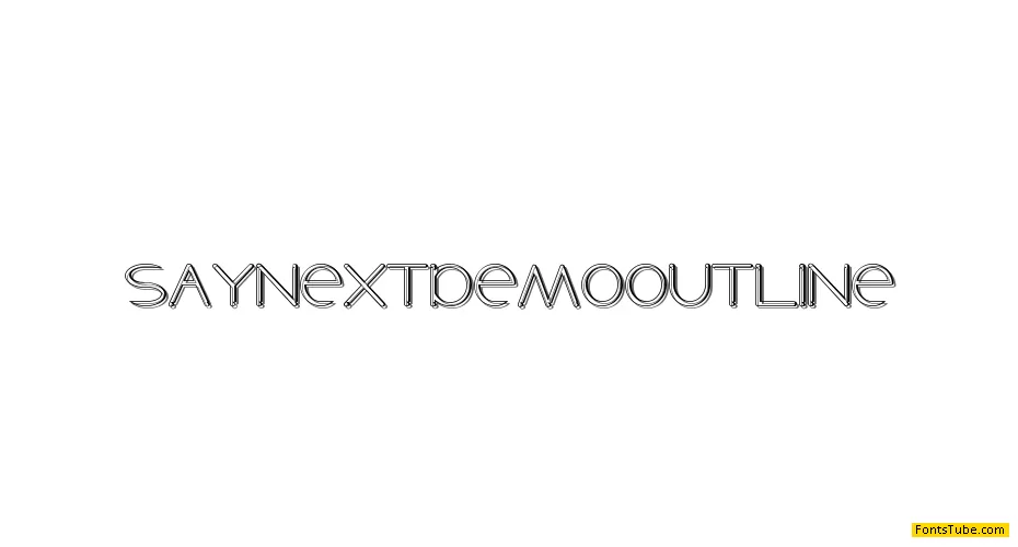 Say Next Demo Font Family